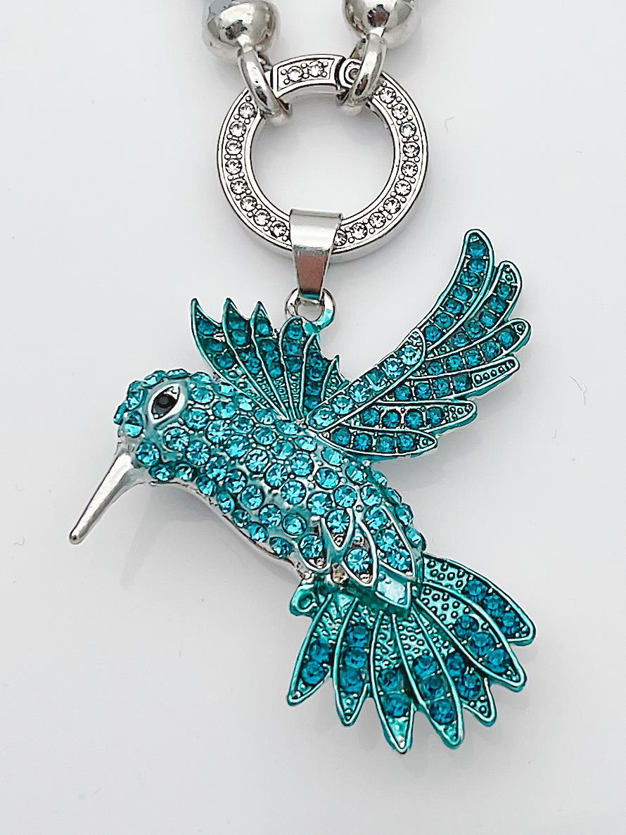 Anhänger Kolibri Blau