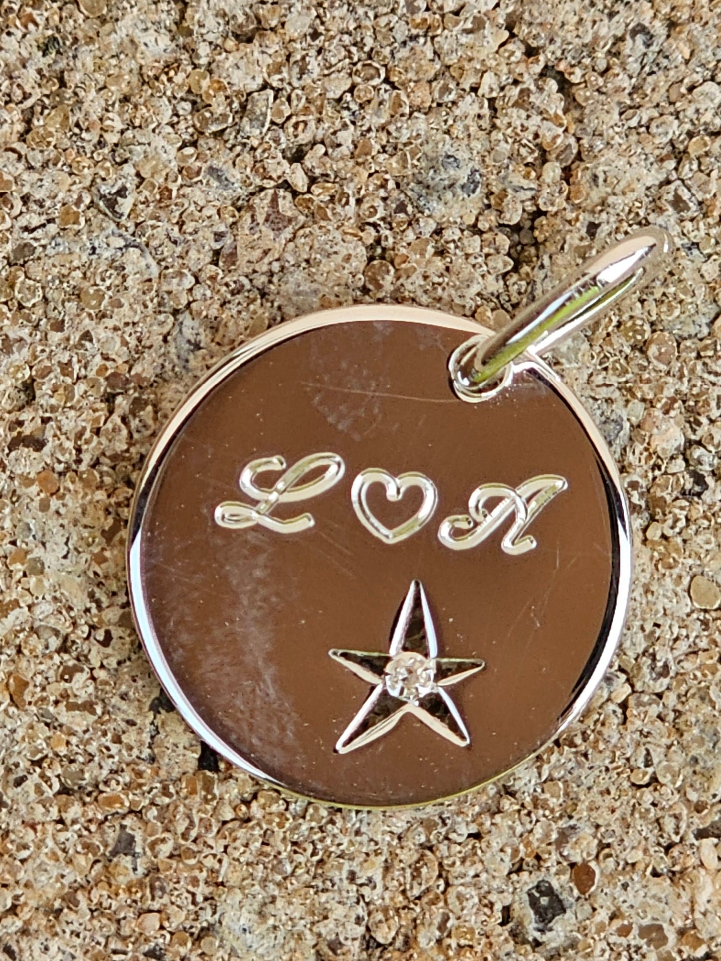 Anhänger Gravurplatte Echt Silber 925/000