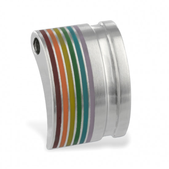 Anhänger farbig gelackt Edelstahl