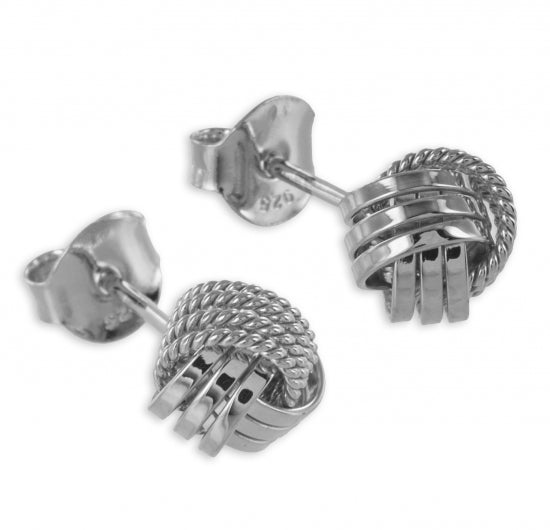 Ohrstecker Knoten Silber 925/000