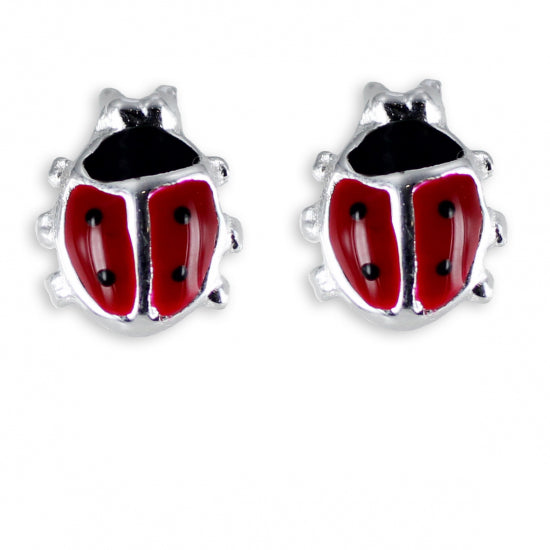 Ohrstecker Marienkäfer - Silber 925/000