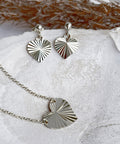 Collier mit Herz diamantiert 38+5cm Silber 925/000