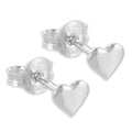 Ohrstecker Herz 5mm Echt Silber 925/000