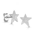 Ohrstecker Polarstern mit Diamant Glitzer Silber 925/000