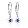 Ohrhänger Zirkonia blau Silber 925/000