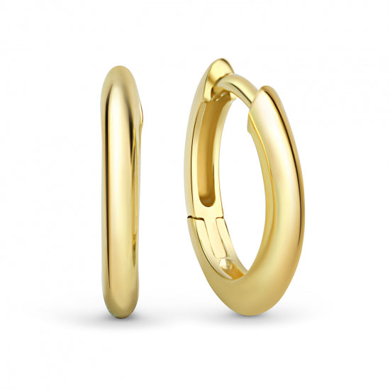 Klappcreolen Ø 14,5mm Silber 925/000 vergoldet