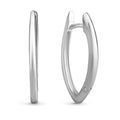 Klappcreolen 21/14mm Silber 925/000 rhodiniert