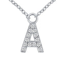 Lovebird Buchstabencollier mit Zirkonia Echt Silber 925/000