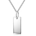 Collier mit Gravuranhänger 17x8mm Silber 925/000