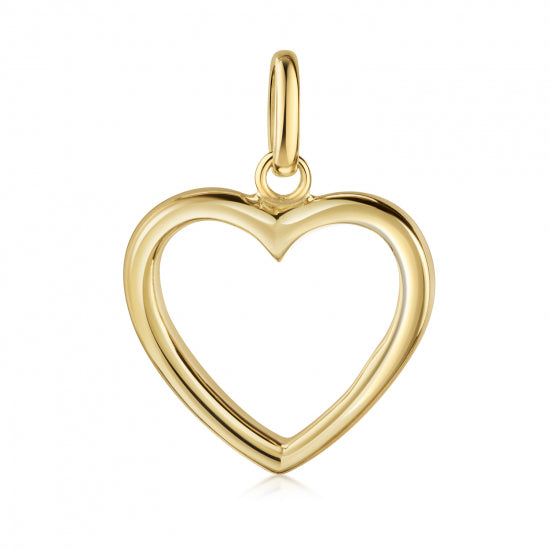 Anhänger Herz Silber 925/000 vergoldet