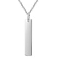 Collier mit Gravuranhänger 30x6mm Silber 925/000