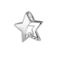 Anhänger Stern mit 3 Zirkonia - Silber 925/000
