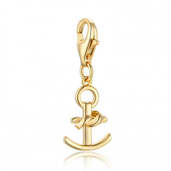 Charm Einhänger Anker Silber 925/000 vergoldet