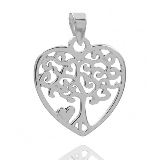 Anhänger Herz/Lebensbaum Silber 925/000