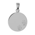 Gravurplatte mit Hundepfoten Echt Silber 925/000