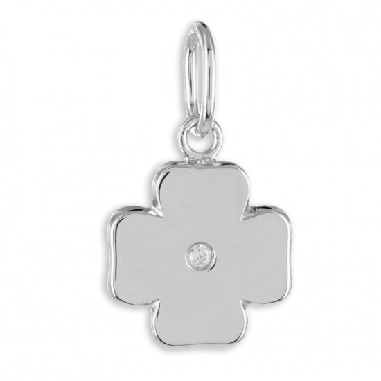 Anhänger Kleeblatt mit Zirkonia Silber 925/000