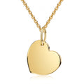 Collier mit Anhänger Herz 10 Milliemes vergoldet Silber 925/000