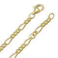 Figaro-Fußkette 3.0mm breit Silber 925/000 vg.