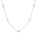 Collier mit 5 Zirkonia Silber 925/000 rhodiniert