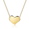 Collier mit Herz 42+3cm Silber 925/000 vergoldet