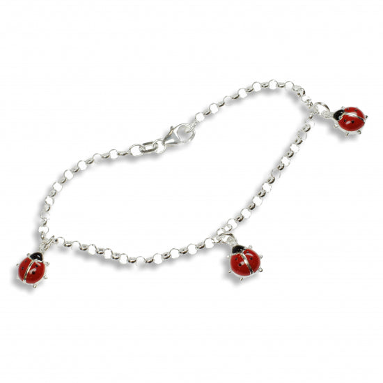 Erbsarmband mit Marienkäfer - Silber 925/000