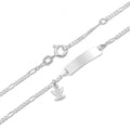 Baby/Kinder-Schildarmband mit Engel Silber 925/000