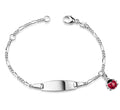 Baby/Kinder-Schildarmband mit Schmetterling - Silber 925/000