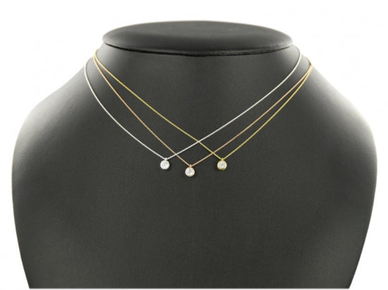 Collier mit Zirkonia 3mm - Silber 925/000