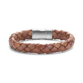 Frank 1967 Armband Echt Leder hellbraun 11mm breit Edelstahl