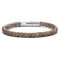 Frank 1967 Armband Echt Leder hellbraun 6mm breit Edelstahl