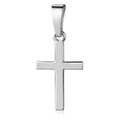 Anhänger Kreuz glanz 13mm Silber 925/000 rhodiniert