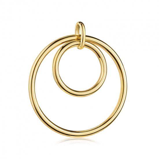 Anhänger Kreise Silber 925/000 vergoldet