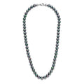 Frank 1967 MOP Perlenkette schwarz 6mm breit Edelstahl