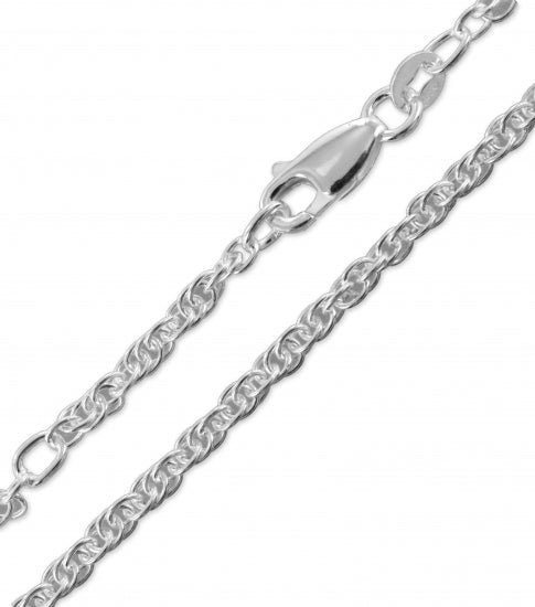 Kordel-Fußkette - Silber 925/000