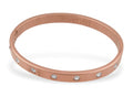 Lovebird Armreif mit 7 Kristalle Edelstahl IPR
