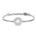 Lovebird Armband mit Platte/Stern Edelstahl IPS