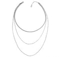 Lovebird Collier 3-rhg. im Layering Look Edelstahl