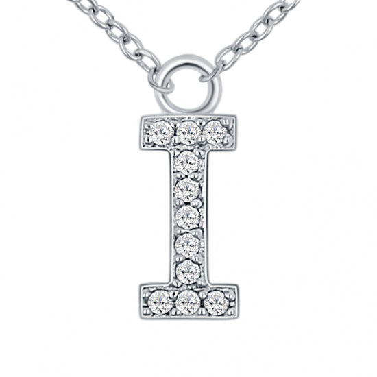 Lovebird Buchstabencollier mit Zirkonia Echt Silber 925/000