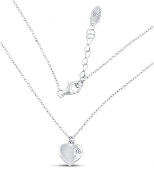 Lovebird Collier Herz mit Zirkonia Silber 925/000