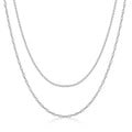 Collier in Layer-Optik Singapur/Kugelkette 40+5cm Silber 925/000