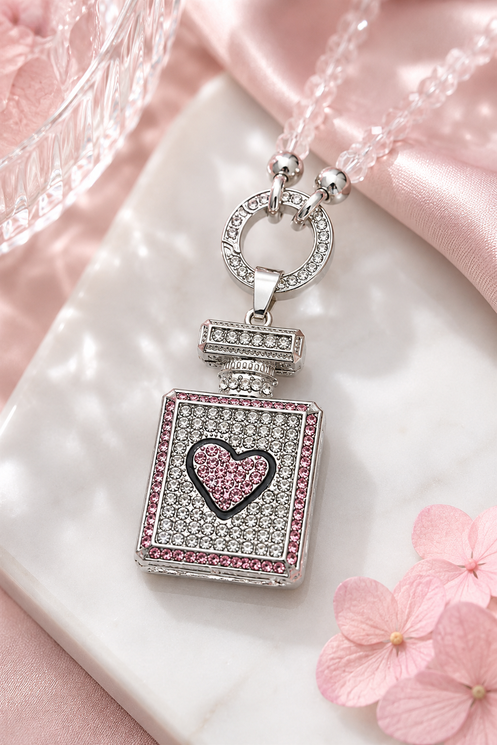 Vario Anhänger Parfumflasche Rosa