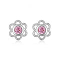 Ohrstecker Zirkonia pink Silber 925/000