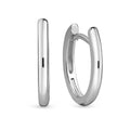 Klappcreolen 16/14mm Silber 925/000 rhodiniert