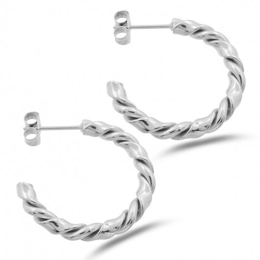 Ohrstecker Creolen Ø 24mm Edelstahl