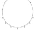 Collier mit Zirkonia/Kugeln Silber 925/000