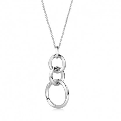 Collier 3 Ringe Silber 925/000