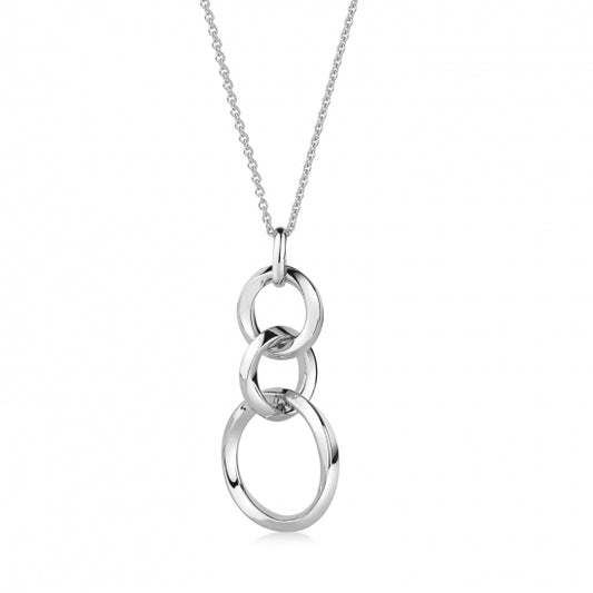 Collier 3 Ringe Silber 925/000