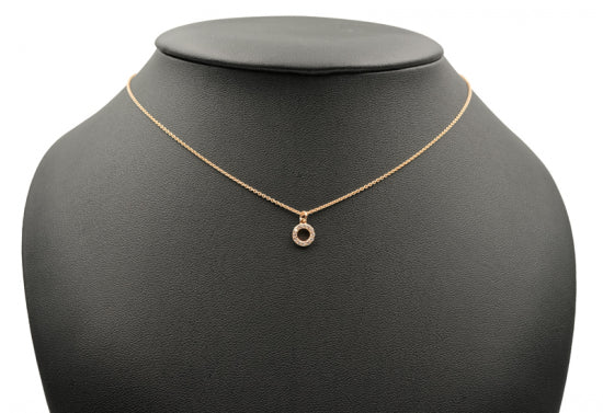 Collier mit Anhänger 12 Zirkonia Silber 925/000 rvg.