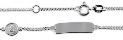 Schildarmband mit Engel - Silber 925/000