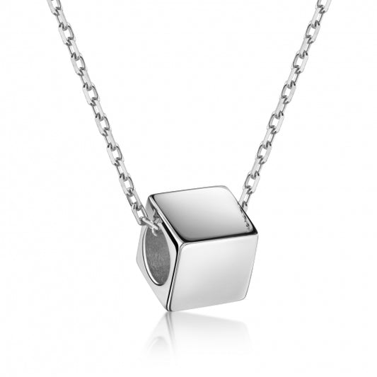 Collier mit Würfel 42+3cm Silber 925/000